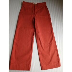 Madewell High-Waist Wide Leg Pants in Coral